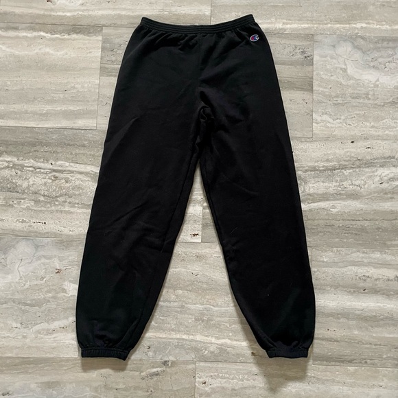 Champion Youth Black Powerblend ECO Fleece Closed Bottom Pants - Picture 2 of 4